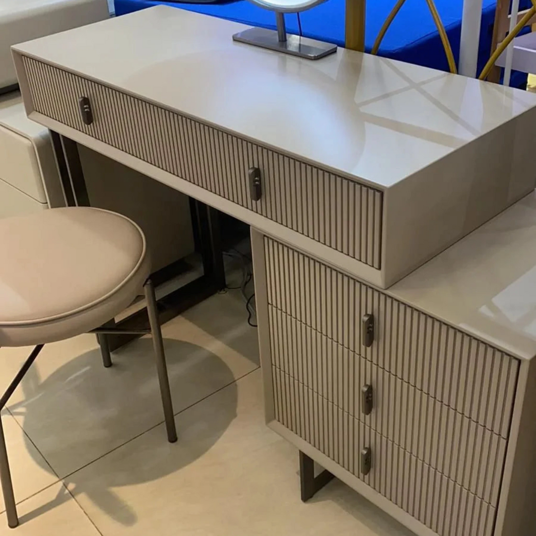 Phoebe Grey Dressing Table with Drawers