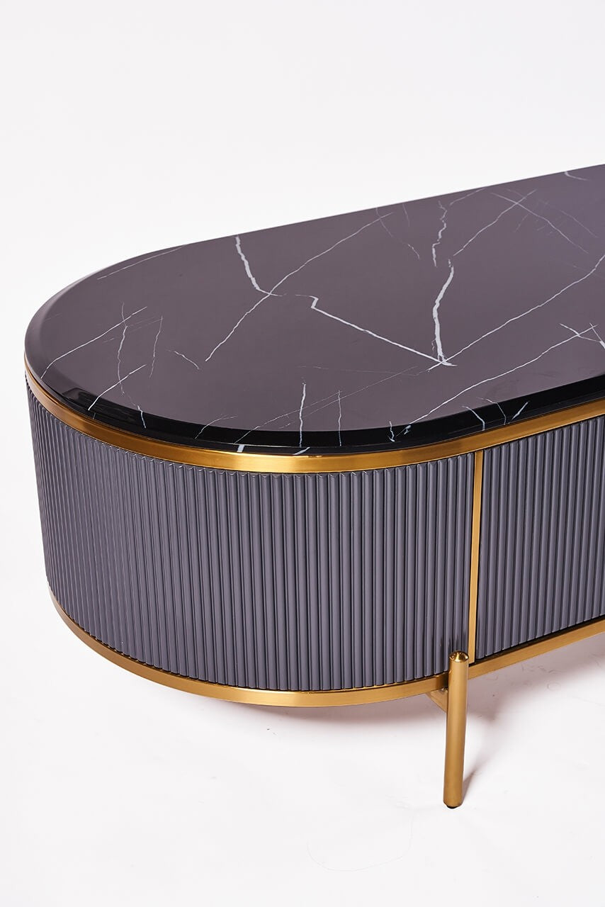 Knightsbridge Coffee Table with Marble Top - Belmont Interiors
