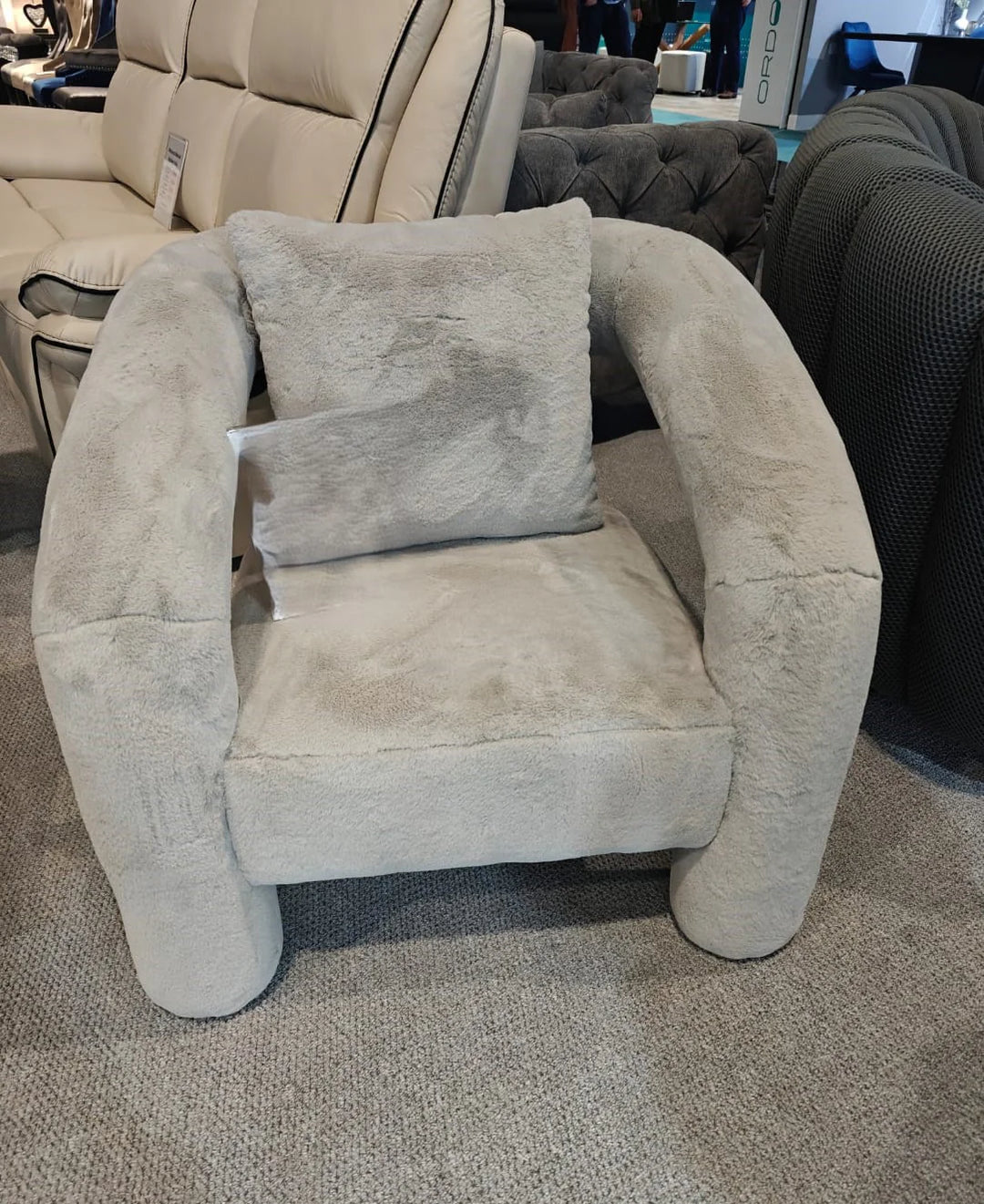 Minos Occasional Armchair in Soft Fabric