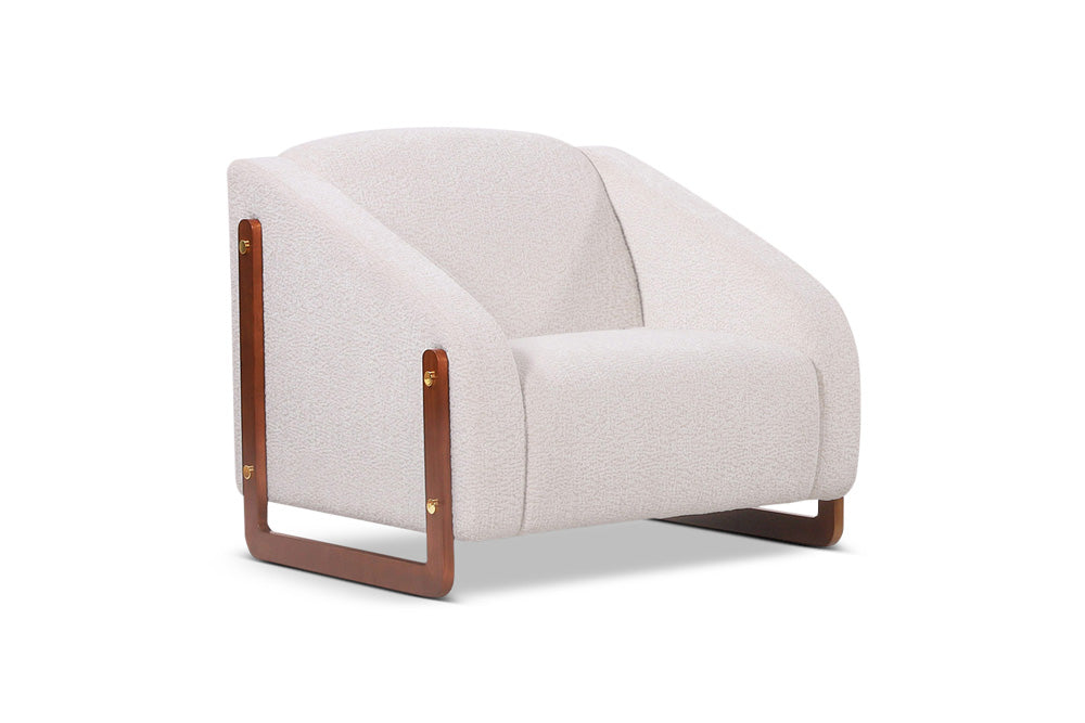 Berkeley Designs Verona Armchair in Soft Neutral Fabric
