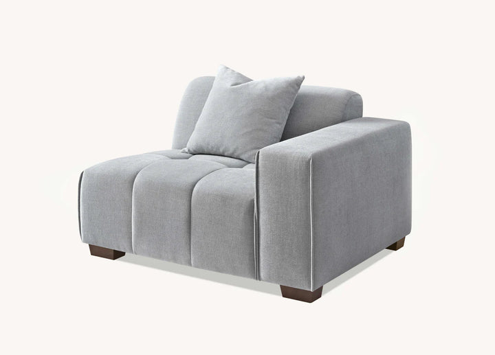 The Leonard Cloudy Grey Boucle Left Hand Corner Premium Sofa Cloudy Grey Boucle Fabric - Belmont Interiors