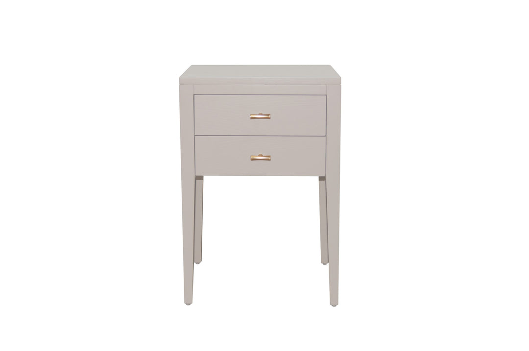 DI Designs Radford 2 Drawer Bedside in Grey - Belmont Interiors