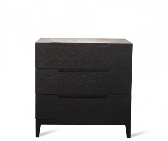 Twenty10 Designs Orchid 3 Drawer Chest in Black - Belmont Interiors