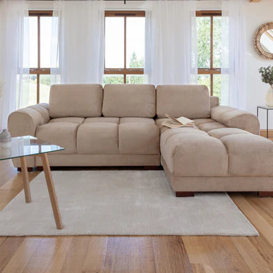 Azzuro Mocha Corner Sofabed – Universal Convertible Sofa