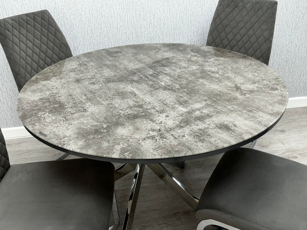 Tokyo Round Dining Table - 110cm - Belmont Interiors