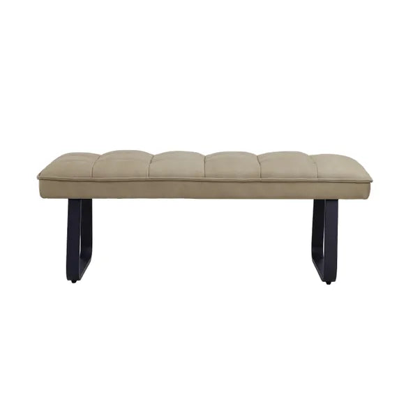 Luna Corner Taupe Velvet Bench Set - Left Hand Facing