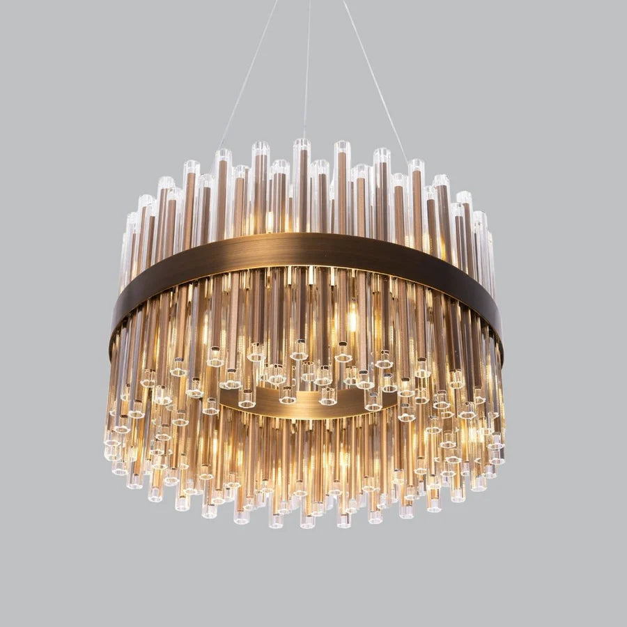 Ives Pendant Light – Antique Brass – 60cm