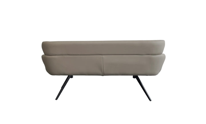 Mira High Back Bench in Pu Taupe