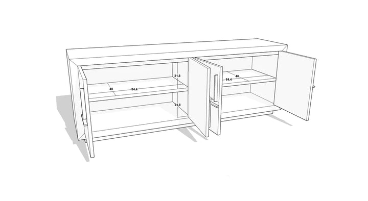 Berkeley Designs Bristol Media Unit - Belmont Interiors