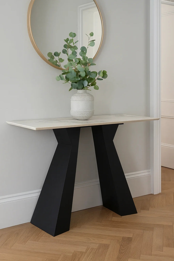 Roma Console Table in Chanel Ceramic - 120cm