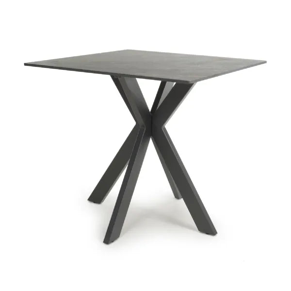 Nova Small 80cm Ceramic Grey Square Dining Table
