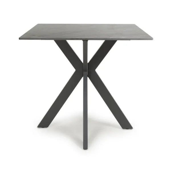 Nova Small 80cm Ceramic Grey Square Dining Table