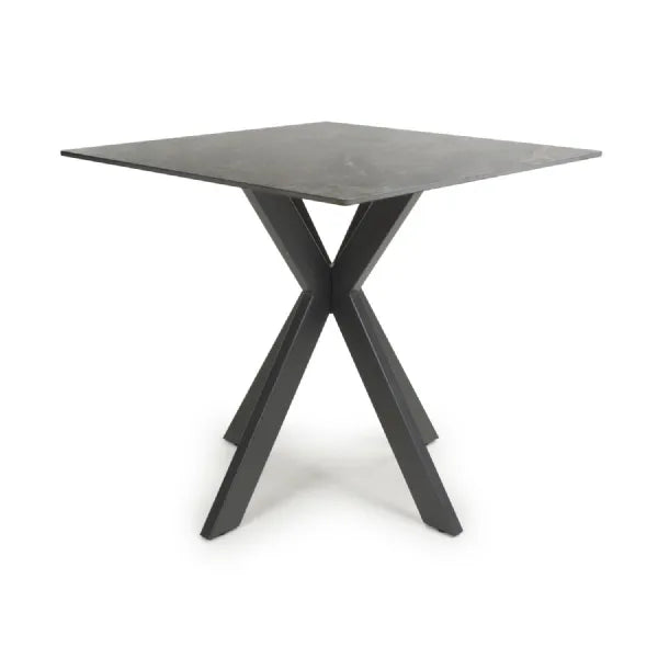 Nova Small 80cm Ceramic Grey Square Dining Table