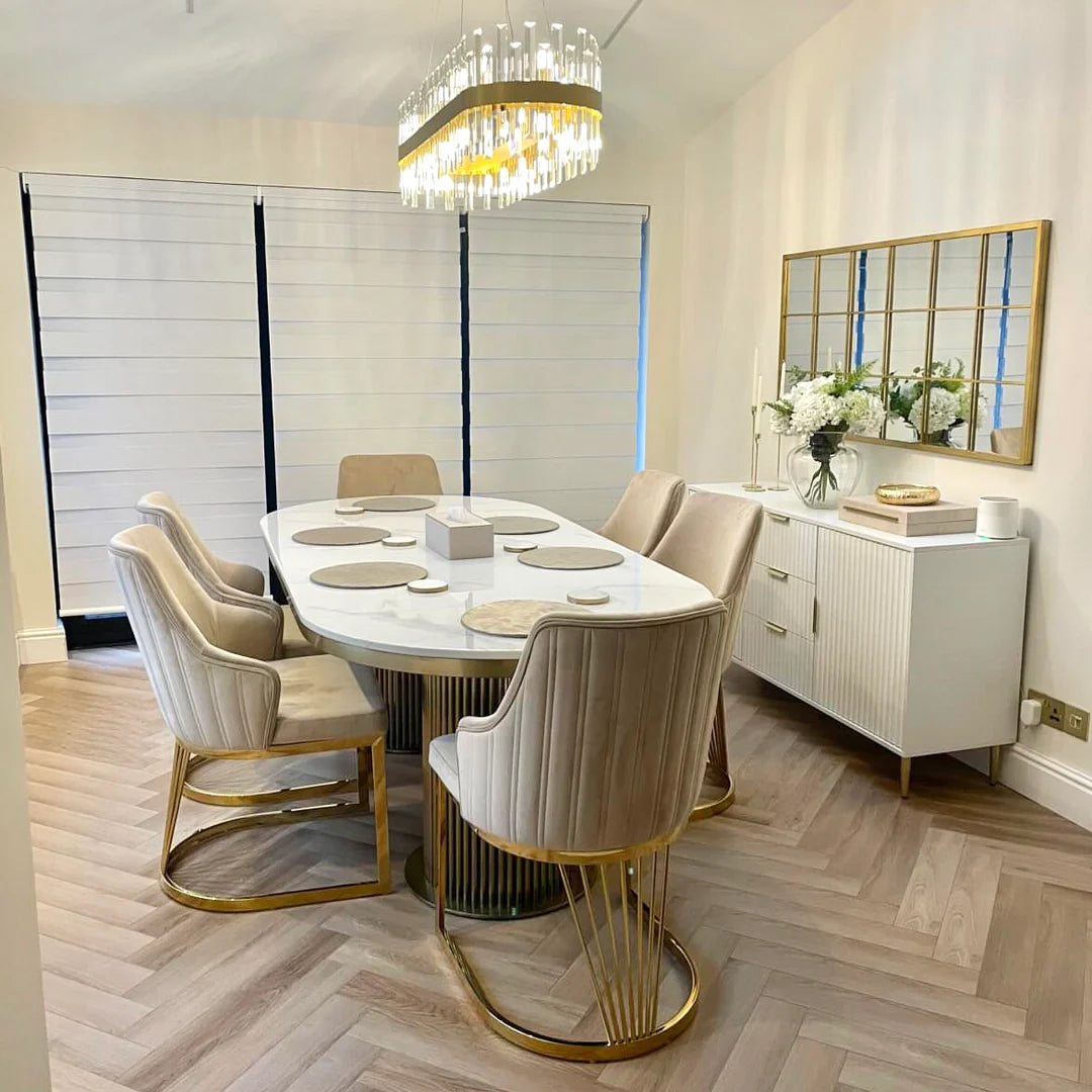 Carlton Cream & Gold Dining Chair