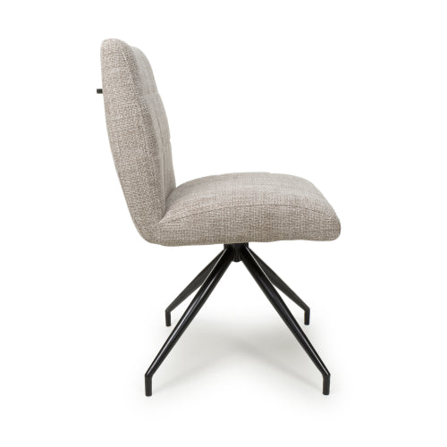 Laurel Tweed Oatmeal Dining Chair - Belmont Interiors