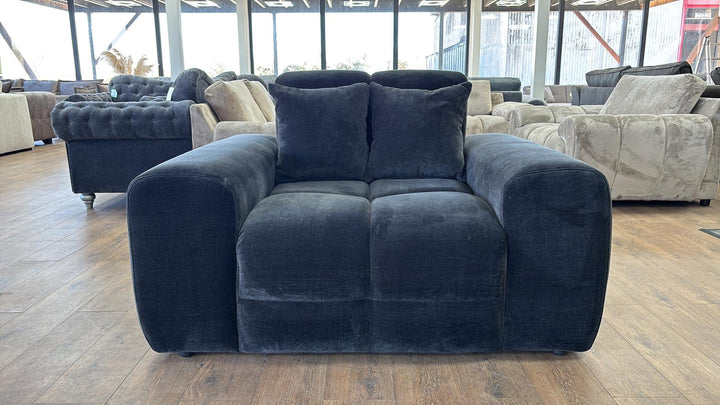 The Bubble Fabric Arm Chair Cloud Sofa in Black Charcoal