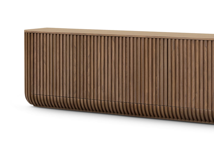Berkeley Designs Jupiter 4 Door Sideboard in Natrual Walnut - Belmont Interiors