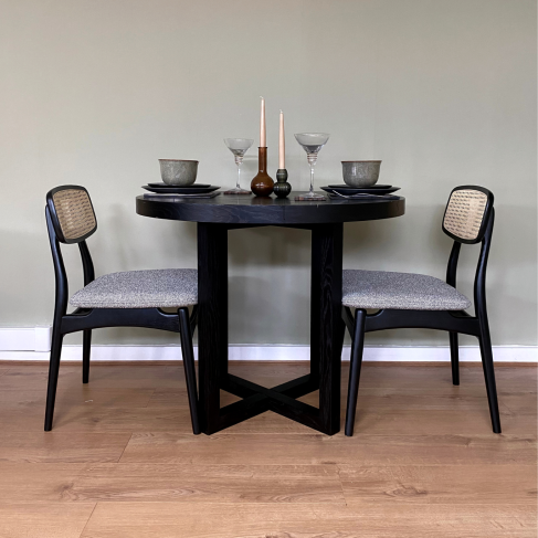 Twenty10 Designs Iris 90cm Dining Table - Wenge - Belmont Interiors