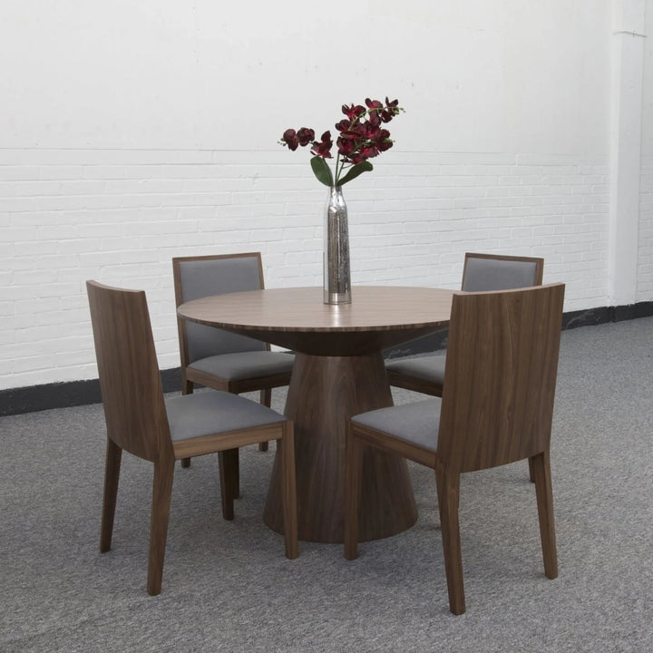 Twenty10 Designs Lotus 4-6 Seater Dining Table - Stained Oak 110cm - Belmont Interiors