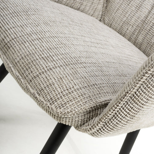 Baltimore Tweed Toffee Swivel Dining Chair - Belmont Interiors