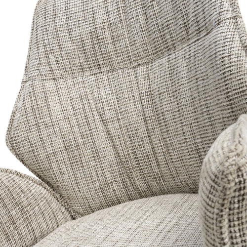 Baltimore Tweed Toffee Swivel Dining Chair - Belmont Interiors
