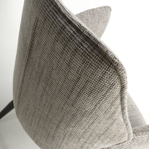 Baltimore Tweed Toffee Swivel Dining Chair - Belmont Interiors