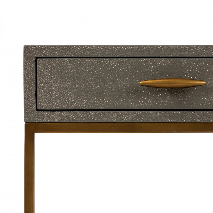 DI Designs Hampton Bedside - Grey Shagreen - Belmont Interiors