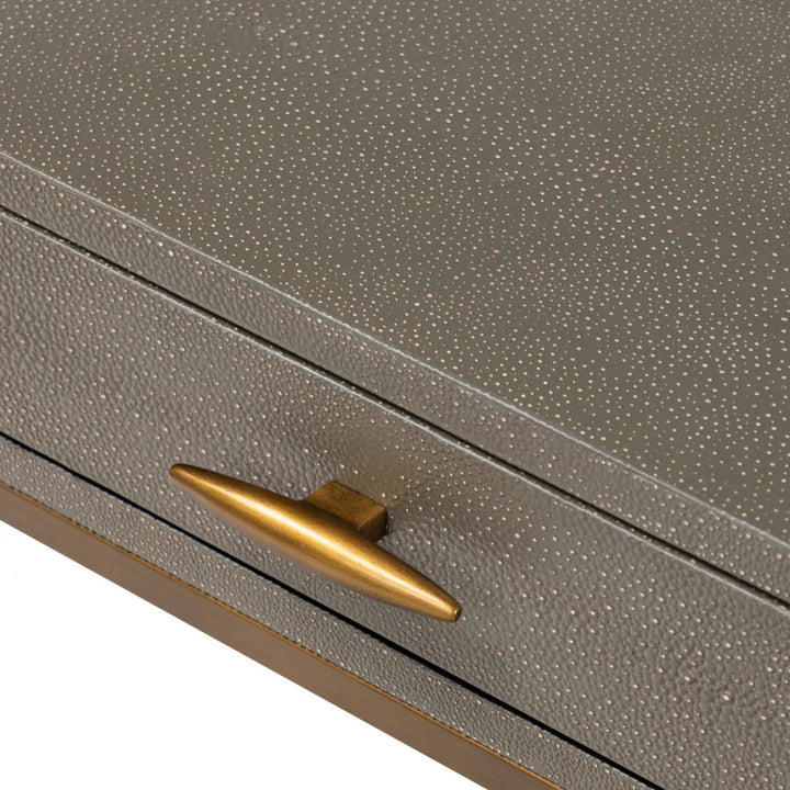 DI Designs Hampton Bedside - Grey Shagreen - Belmont Interiors
