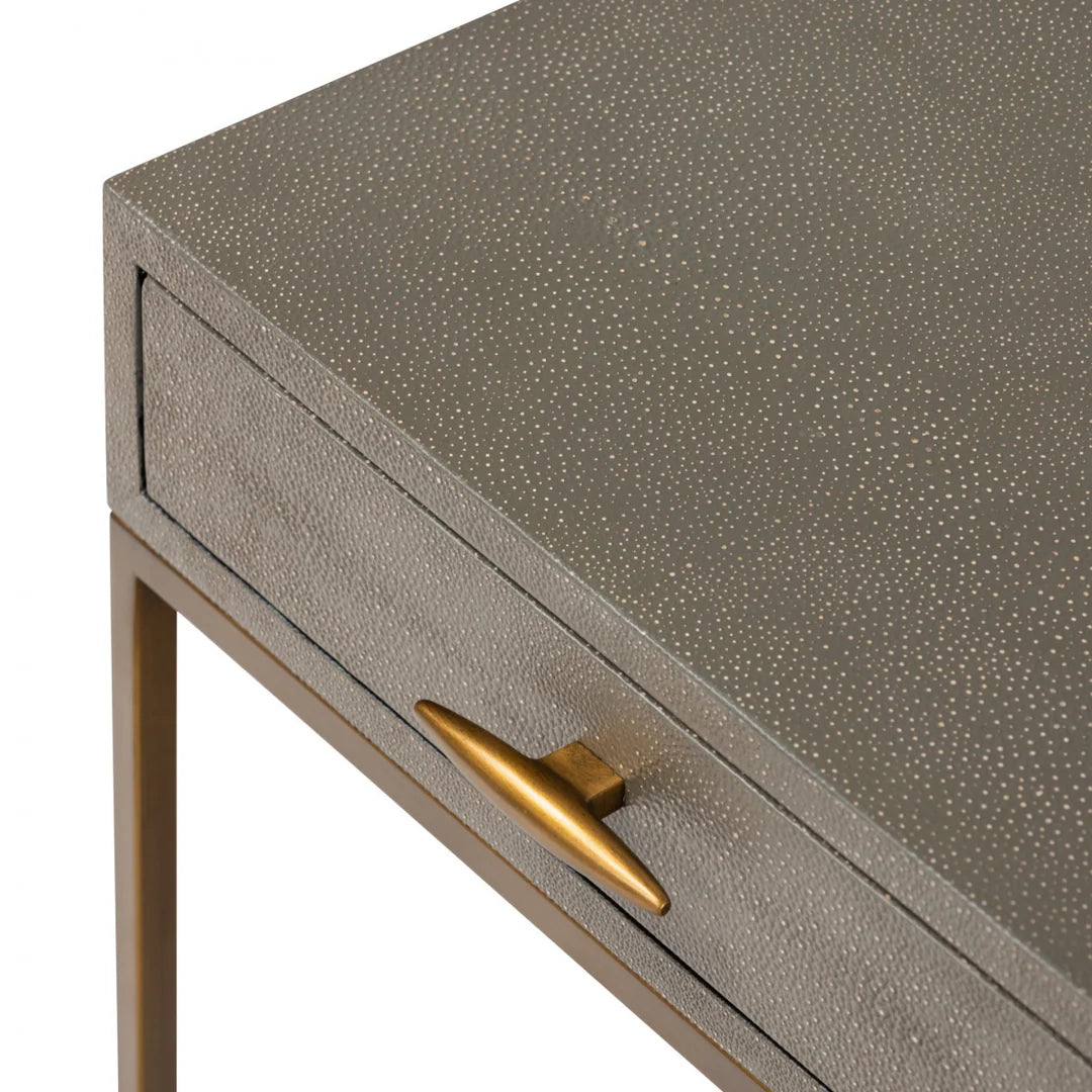 DI Designs Hampton Bedside - Grey Shagreen - Belmont Interiors