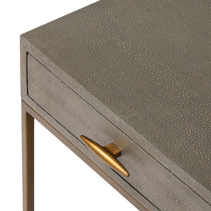 DI Designs Hampton Bedside - Grey Shagreen - Belmont Interiors