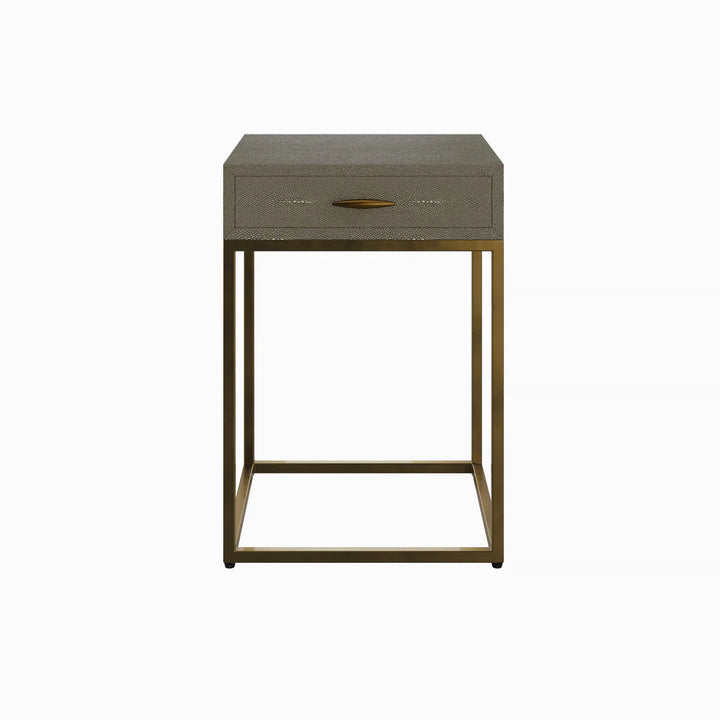 DI Designs Hampton Bedside - Grey Shagreen - Belmont Interiors