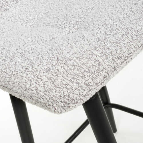 Linnfield Bar Stool in Smoke Grey Boucle - Belmont Interiors
