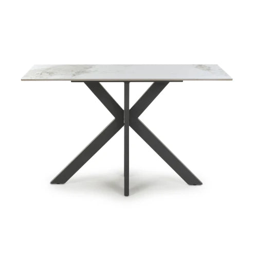 Nova Ceramic Console Table in White - 120cm - Belmont Interiors