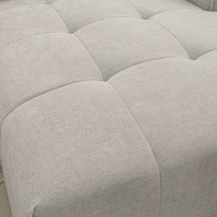 The Leonard Cloudy Grey Boucle Right Hand Corner Premium Sofa Cloudy Grey Boucle Fabric - Belmont Interiors