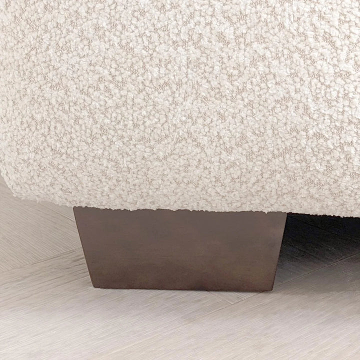 Tribeca Premium Bubble Oatmeal Boucle Corner Sofa - Belmont Interiors