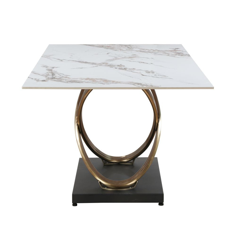 Azura Gloss Ceramic Dining Table [Pre-order Dec 5th] - Belmont Interiors