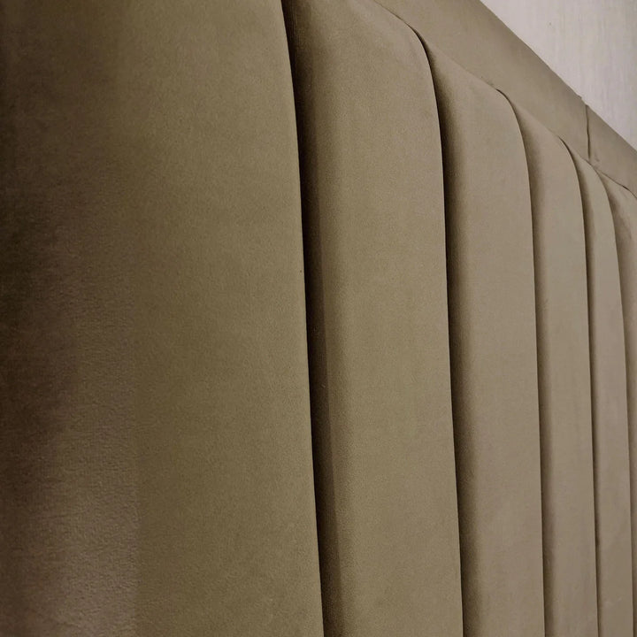 Monaco Panel Upholstered Plush Velvet Bed Frame