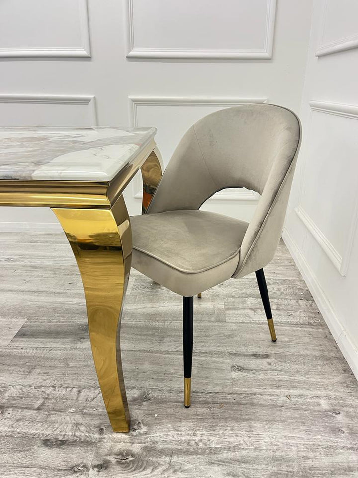 Shorely Velvet Dining Chairs - All Colours - Belmont Interiors