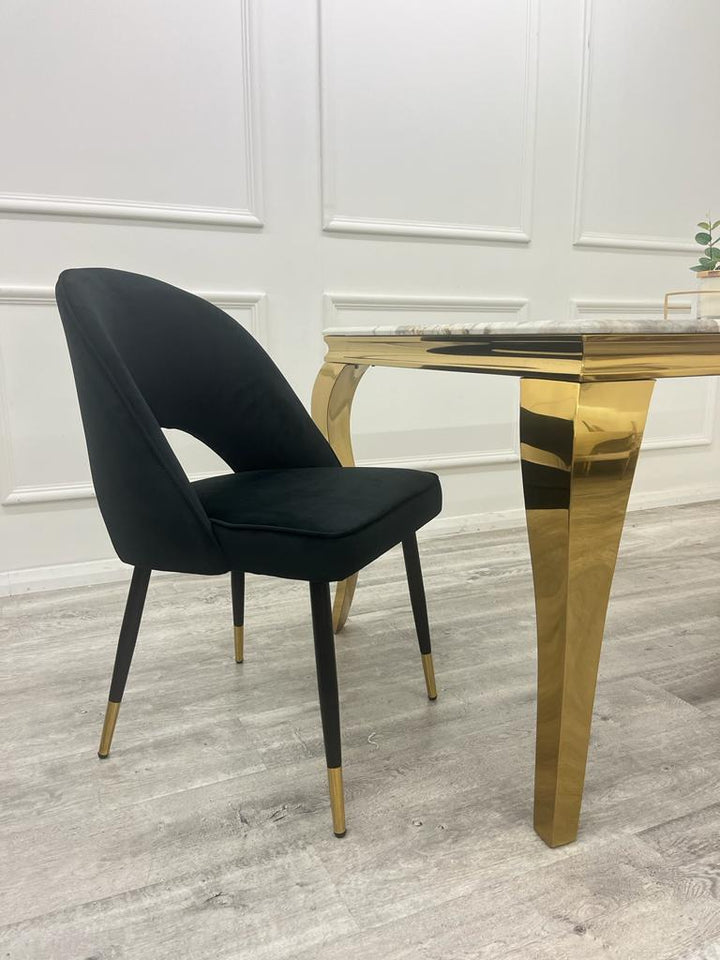 Shorely Velvet Dining Chairs - All Colours - Belmont Interiors