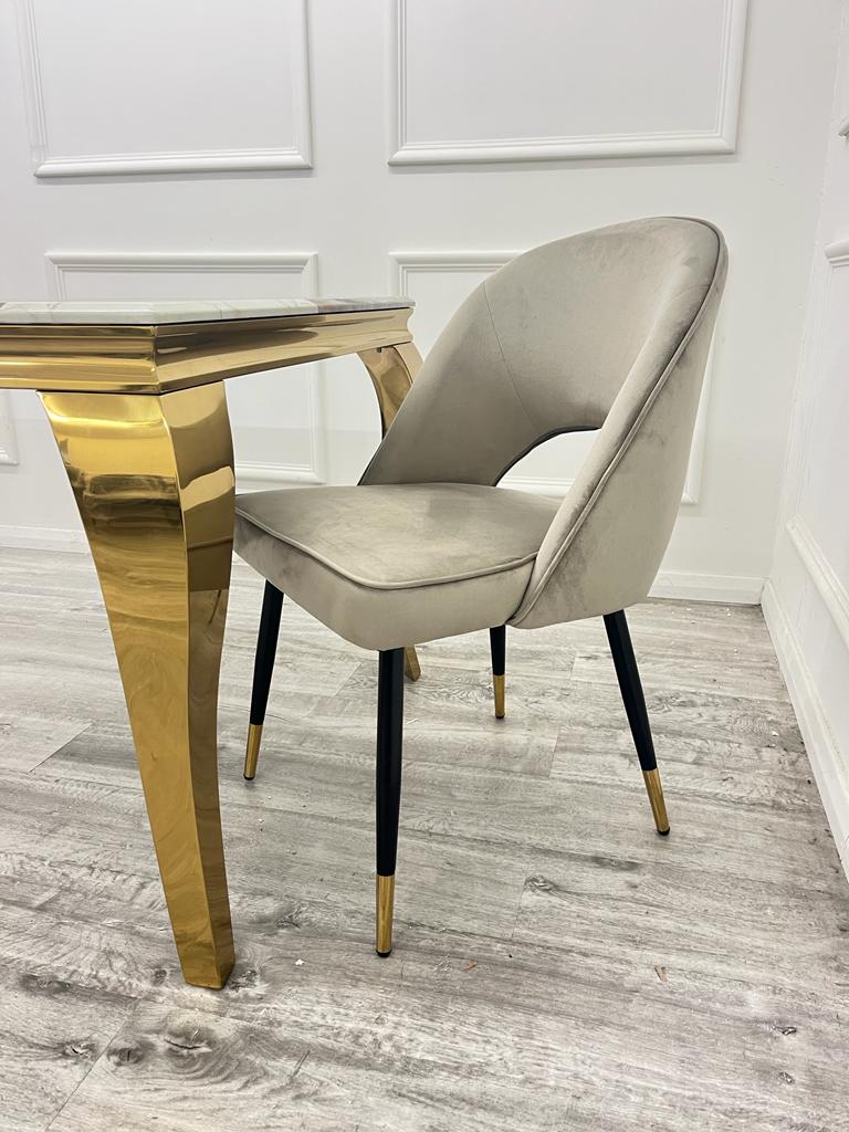 Shorely Velvet Dining Chairs - All Colours - Belmont Interiors