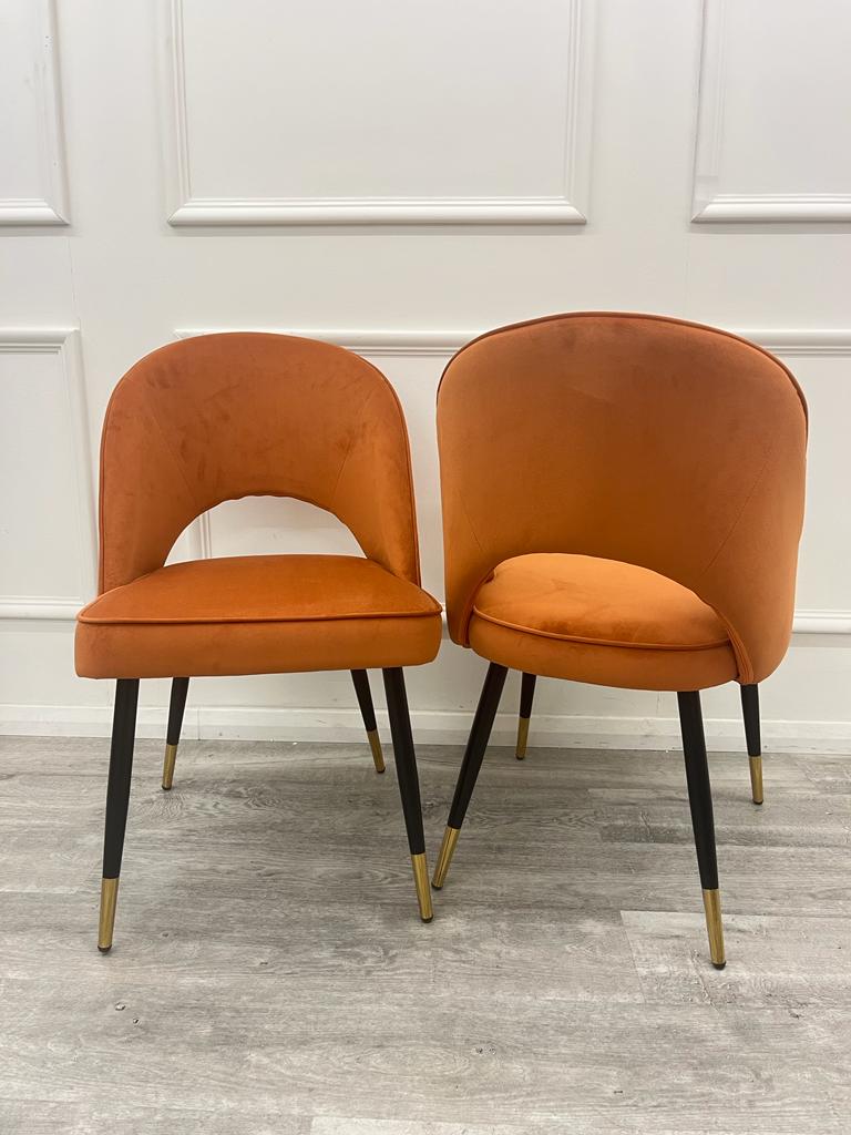Shorely Velvet Dining Chairs - All Colours - Belmont Interiors