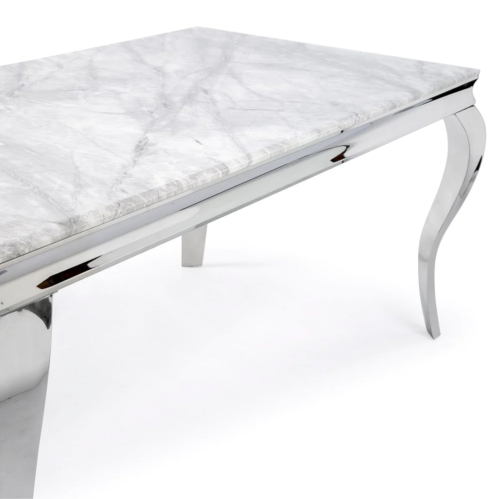 Louis Grey Marble Coffee Table - Belmont Interiors