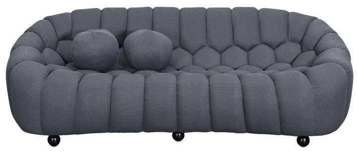 Belle Bubble Curved Sofa in Grey