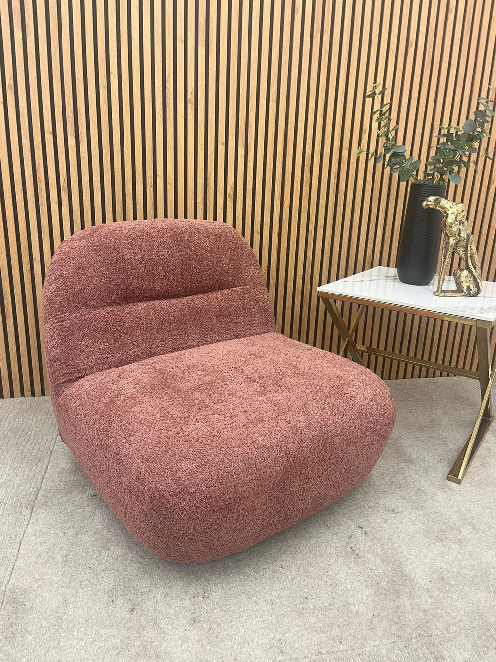 Miami Boucle Accent Sofa Swivel Chair - All Colours-Armchairs-ASR-Belmont Interiors