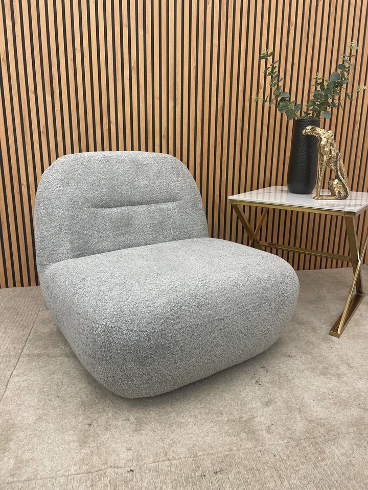 Miami Boucle Accent Sofa Swivel Chair - All Colours-Armchairs-ASR-Belmont Interiors