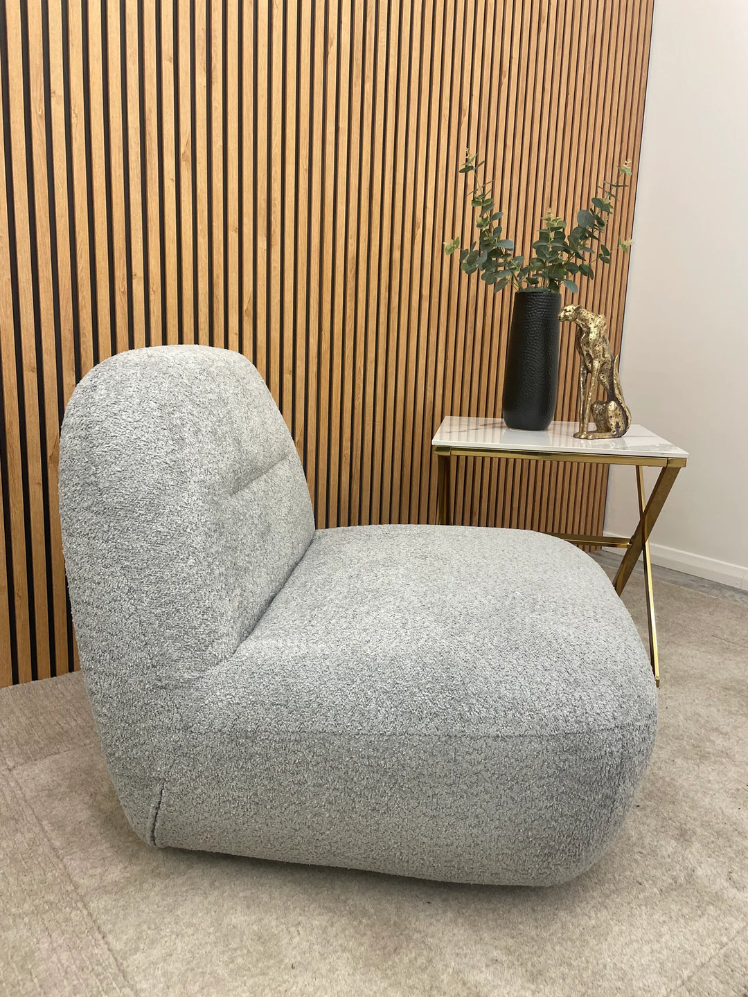 Miami Boucle Accent Sofa Swivel Chair - All Colours-Armchairs-ASR-Belmont Interiors