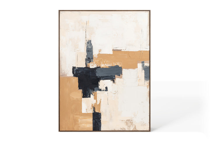 Berkeley Designs Oil on Canvas 74 with Brown Frame