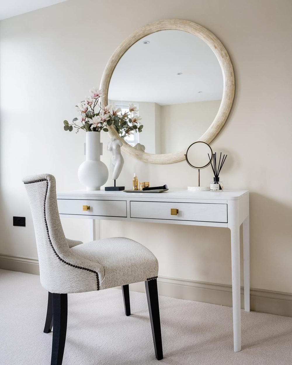 DI Designs Abberley Desk in White - Belmont Interiors