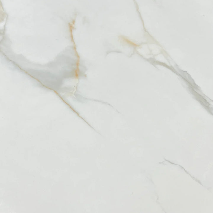 Louis Gold Ceramic Marble Lamp Side Table - Belmont Interiors