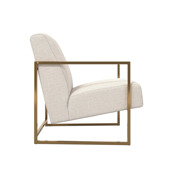 Madison Designs Ritz Accent Chair - Beige & Gold